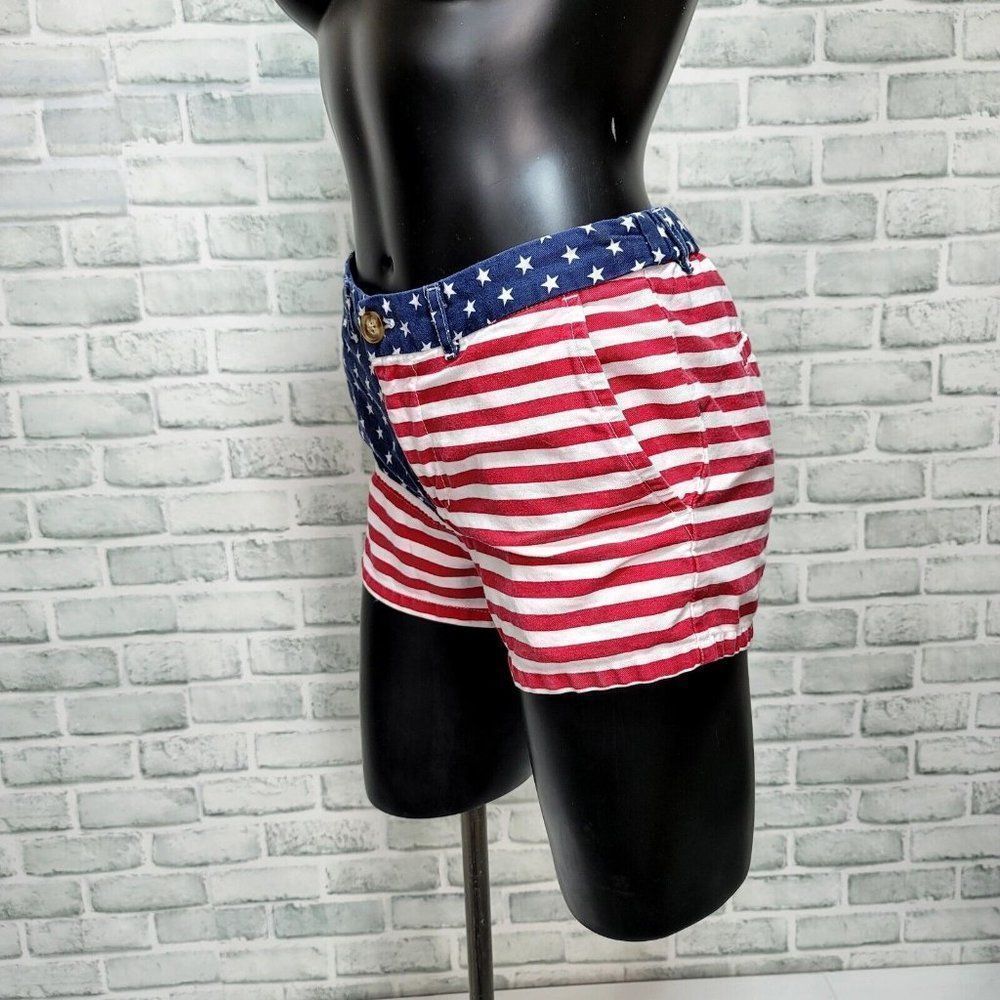 Chubbies Womens S The Miss 'Mericas 2.0 American Flag‎ Shorts July 4th Patriotic - Picture 2 of 7
